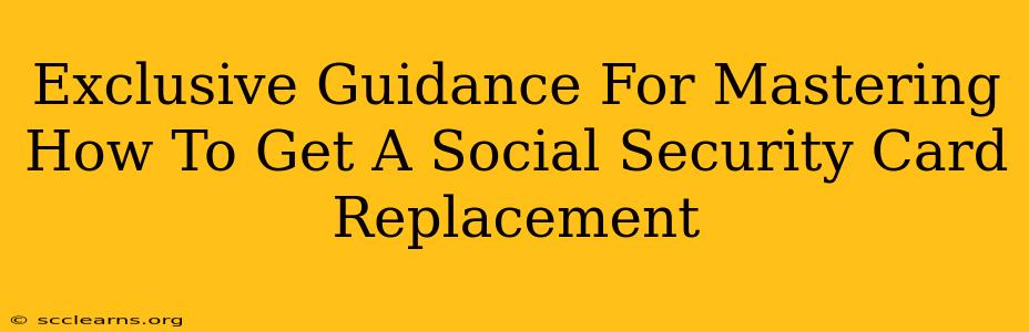 Exclusive Guidance For Mastering How To Get A Social Security Card Replacement