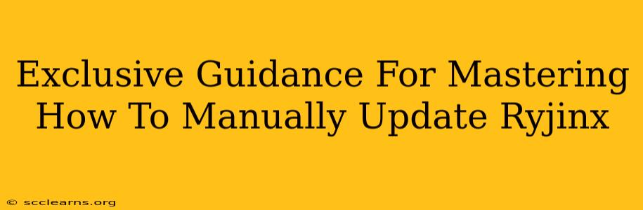 Exclusive Guidance For Mastering How To Manually Update Ryjinx