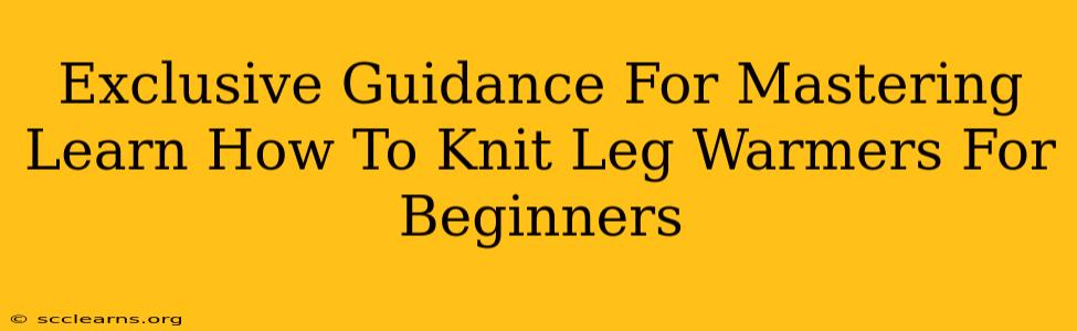 Exclusive Guidance For Mastering Learn How To Knit Leg Warmers For Beginners