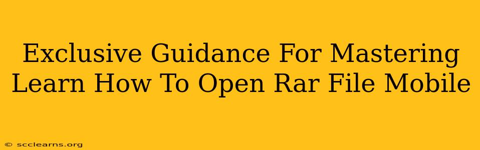 Exclusive Guidance For Mastering Learn How To Open Rar File Mobile