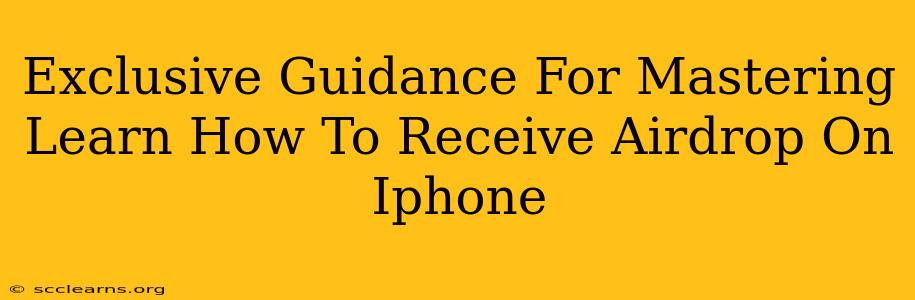 Exclusive Guidance For Mastering Learn How To Receive Airdrop On Iphone