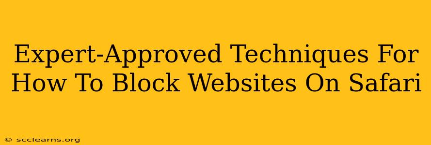 Expert-Approved Techniques For How To Block Websites On Safari