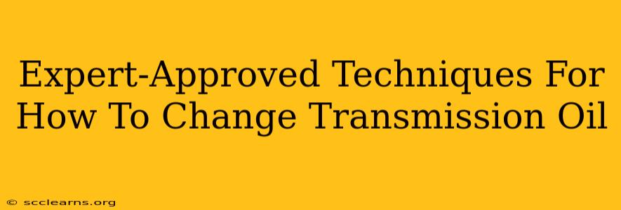 Expert-Approved Techniques For How To Change Transmission Oil