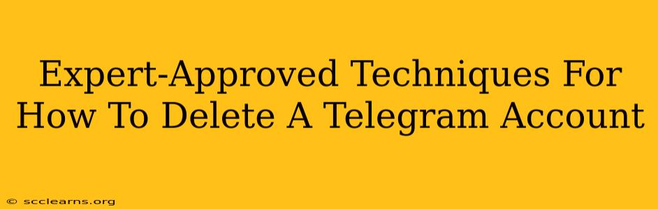 Expert-Approved Techniques For How To Delete A Telegram Account