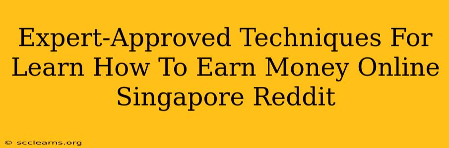 Expert-Approved Techniques For Learn How To Earn Money Online Singapore Reddit