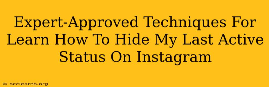 Expert-Approved Techniques For Learn How To Hide My Last Active Status On Instagram