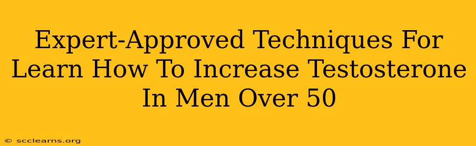 Expert-Approved Techniques For Learn How To Increase Testosterone In Men Over 50