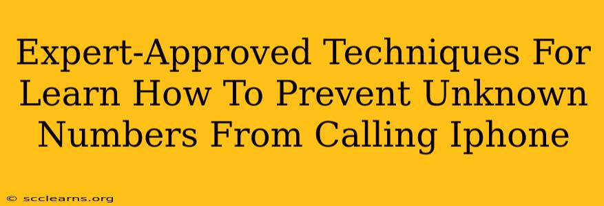 Expert-Approved Techniques For Learn How To Prevent Unknown Numbers From Calling Iphone