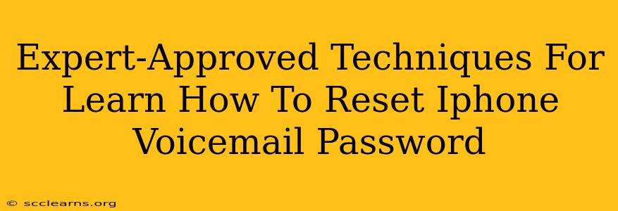 Expert-Approved Techniques For Learn How To Reset Iphone Voicemail Password