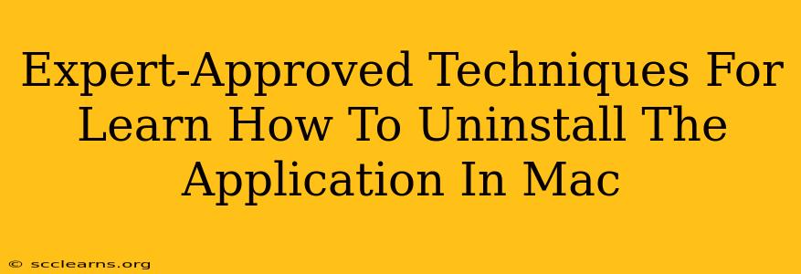 Expert-Approved Techniques For Learn How To Uninstall The Application In Mac