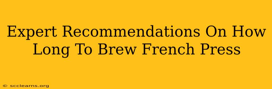 Expert Recommendations On How Long To Brew French Press