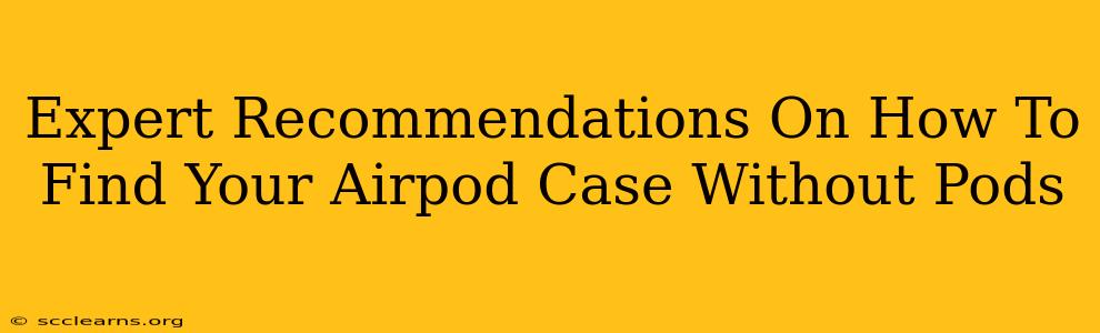 Expert Recommendations On How To Find Your Airpod Case Without Pods