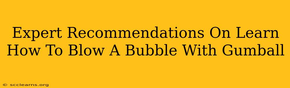 Expert Recommendations On Learn How To Blow A Bubble With Gumball