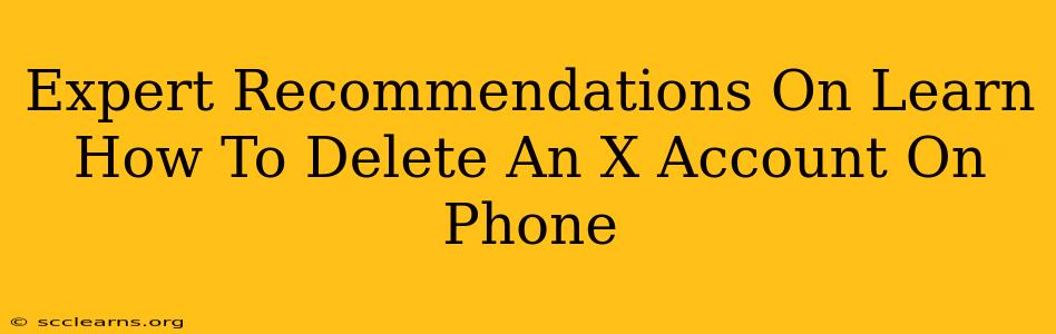 Expert Recommendations On Learn How To Delete An X Account On Phone