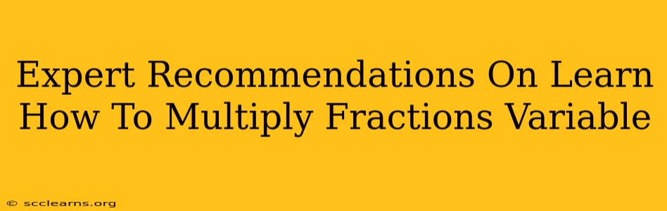 Expert Recommendations On Learn How To Multiply Fractions Variable