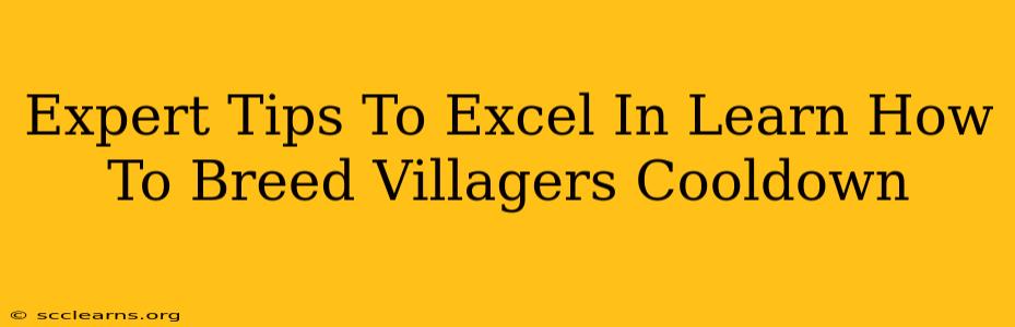 Expert Tips To Excel In Learn How To Breed Villagers Cooldown