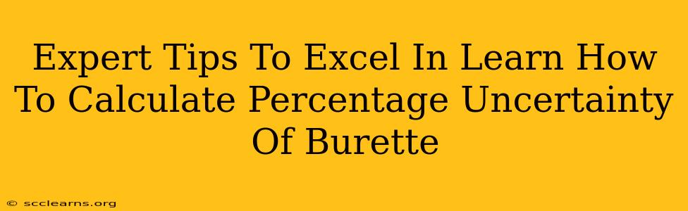 Expert Tips To Excel In Learn How To Calculate Percentage Uncertainty Of Burette