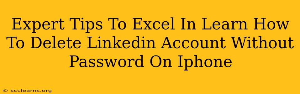 Expert Tips To Excel In Learn How To Delete Linkedin Account Without Password On Iphone