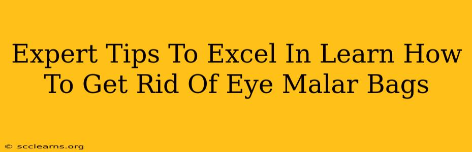 Expert Tips To Excel In Learn How To Get Rid Of Eye Malar Bags