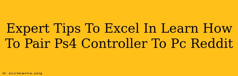 Expert Tips To Excel In Learn How To Pair Ps4 Controller To Pc Reddit