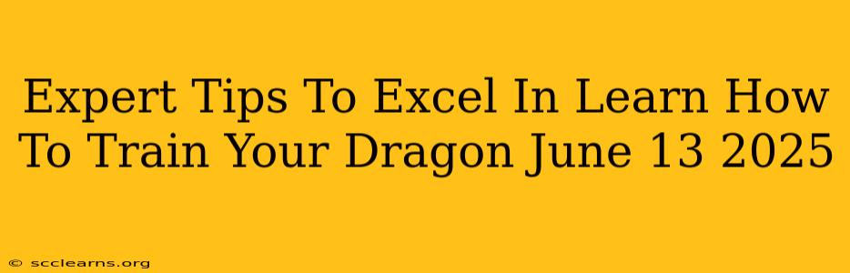 Expert Tips To Excel In Learn How To Train Your Dragon June 13 2025