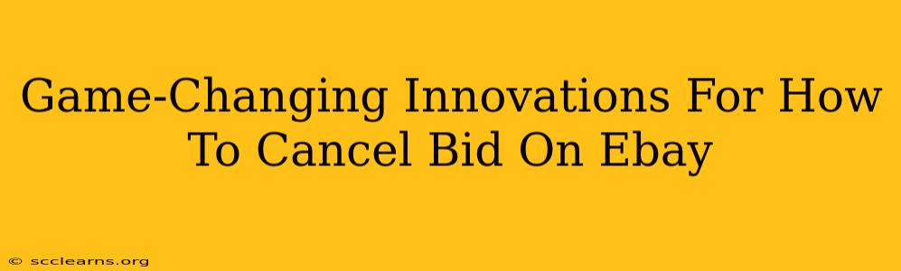 Game-Changing Innovations For How To Cancel Bid On Ebay