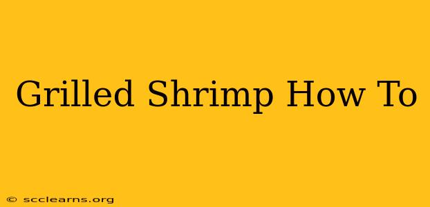 Grilled Shrimp How To