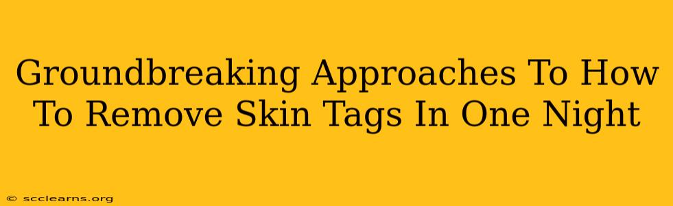 Groundbreaking Approaches To How To Remove Skin Tags In One Night