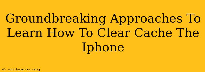 Groundbreaking Approaches To Learn How To Clear Cache The Iphone