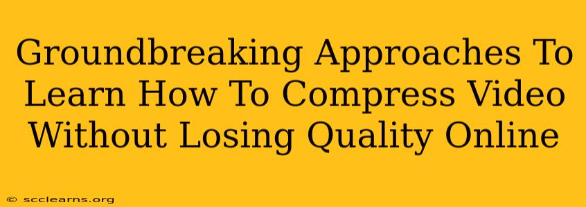 Groundbreaking Approaches To Learn How To Compress Video Without Losing Quality Online