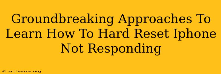 Groundbreaking Approaches To Learn How To Hard Reset Iphone Not Responding