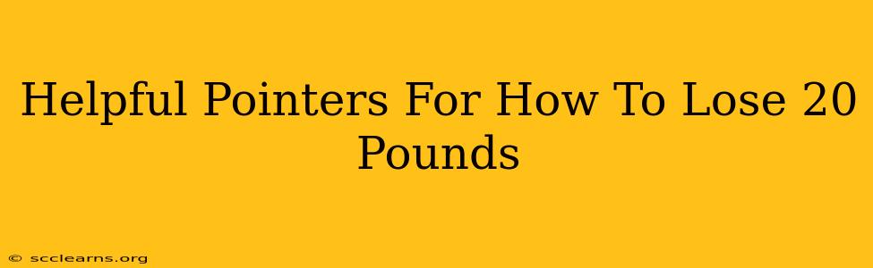 Helpful Pointers For How To Lose 20 Pounds