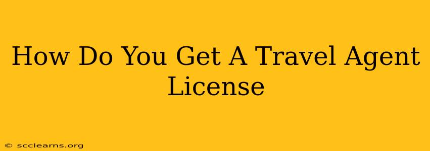 How Do You Get A Travel Agent License