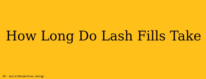 How Long Do Lash Fills Take