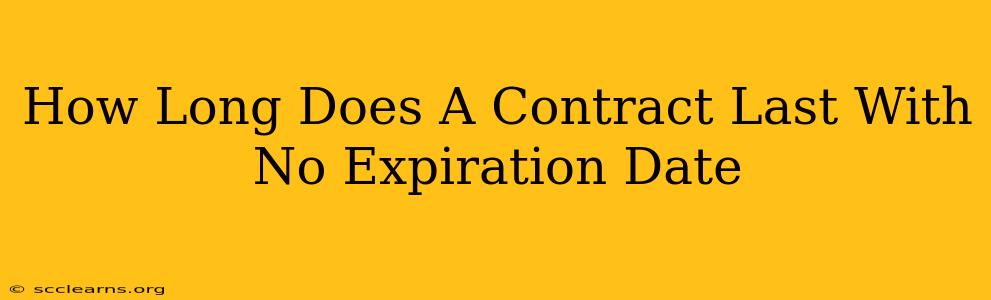 How Long Does A Contract Last With No Expiration Date