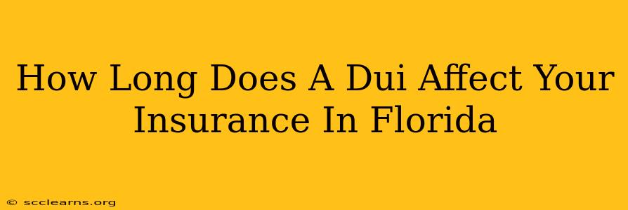 How Long Does A Dui Affect Your Insurance In Florida