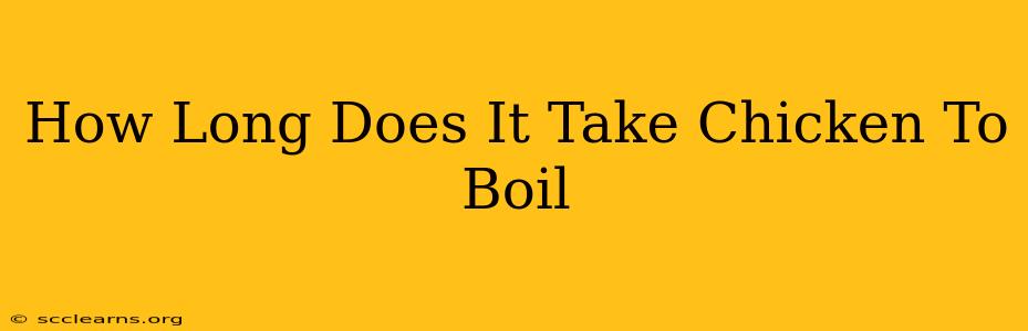 How Long Does It Take Chicken To Boil