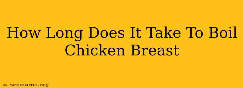 How Long Does It Take To Boil Chicken Breast