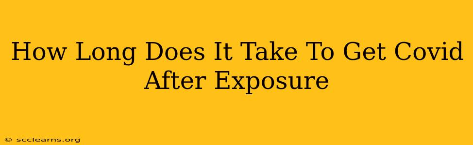 How Long Does It Take To Get Covid After Exposure