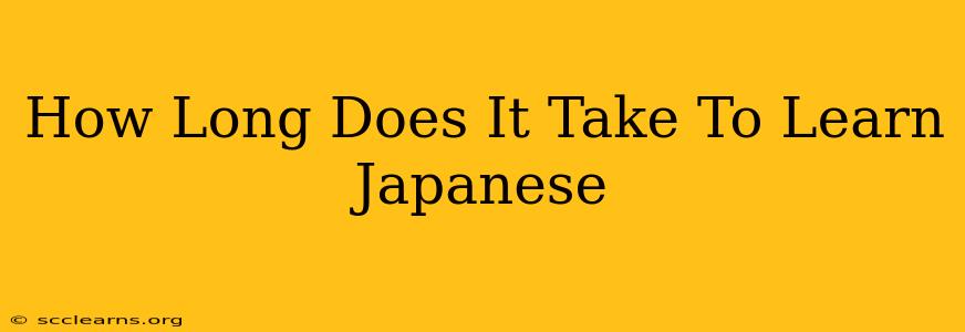 How Long Does It Take To Learn Japanese