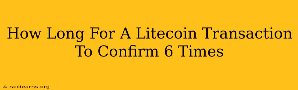 How Long For A Litecoin Transaction To Confirm 6 Times