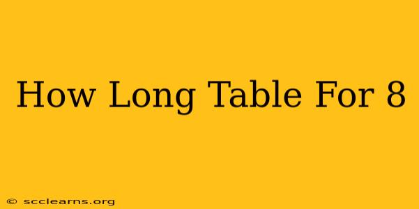 How Long Table For 8