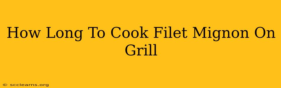 How Long To Cook Filet Mignon On Grill