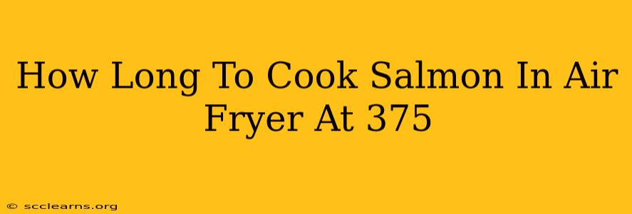 How Long To Cook Salmon In Air Fryer At 375