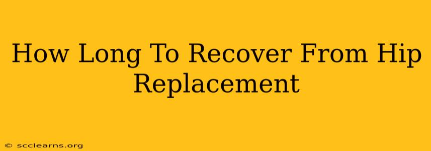 How Long To Recover From Hip Replacement