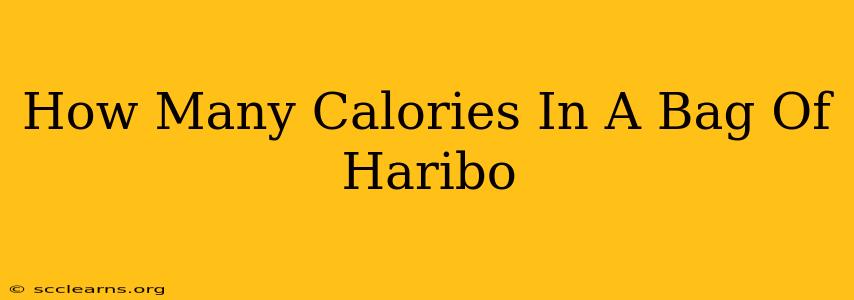 How Many Calories In A Bag Of Haribo