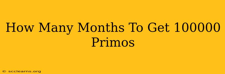 How Many Months To Get 100000 Primos