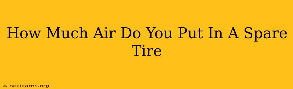 How Much Air Do You Put In A Spare Tire