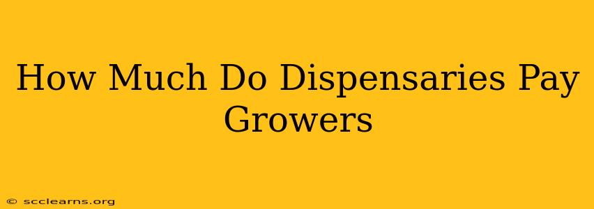 How Much Do Dispensaries Pay Growers