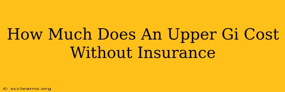 How Much Does An Upper Gi Cost Without Insurance